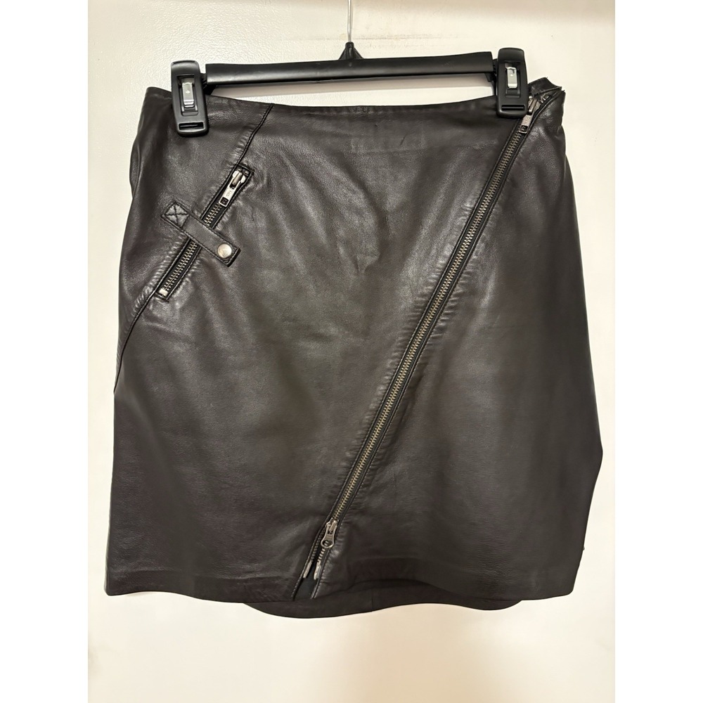 Vintage Cache Women's Leather Skirt Size 8